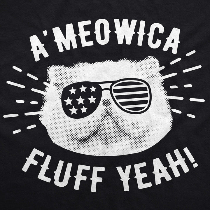 Ameowica Fluff Yeah Men's Tshirt  -  Crazy Dog T-Shirts