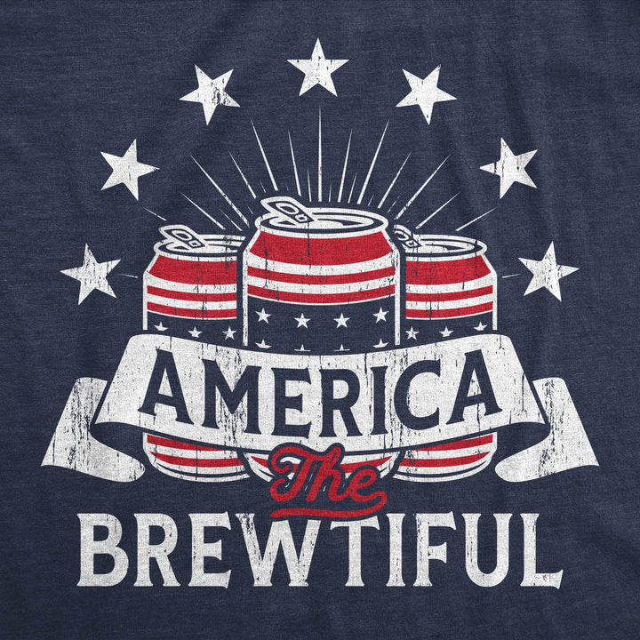 America The Brewtiful Men's Tshirt  -  Crazy Dog T-Shirts