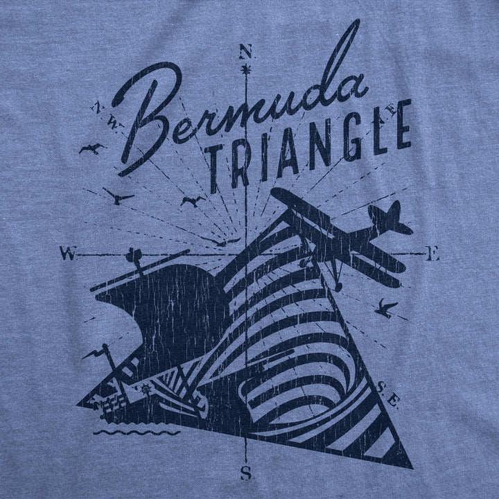 Bermuda Triangle Men's Tshirt  -  Crazy Dog T-Shirts