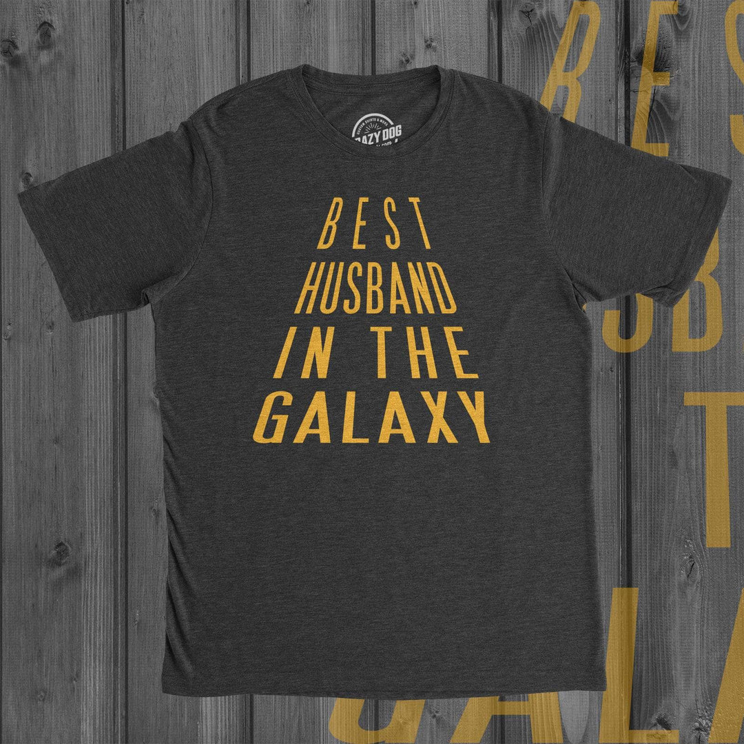 Best Husband In The Galaxy Men's Tshirt  -  Crazy Dog T-Shirts