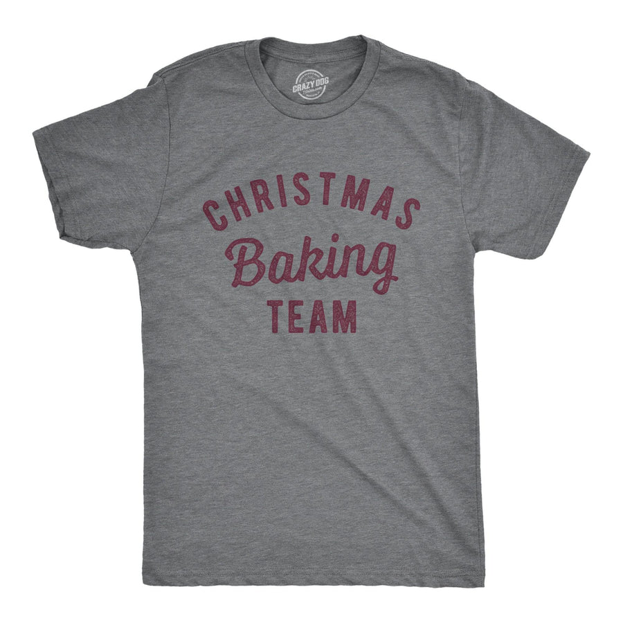 Christmas Baking Team Men's Tshirt  -  Crazy Dog T-Shirts