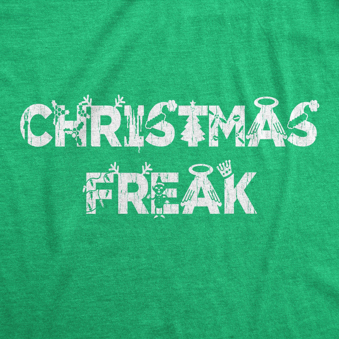 Christmas Freak Men's Tshirt - Crazy Dog T-Shirts