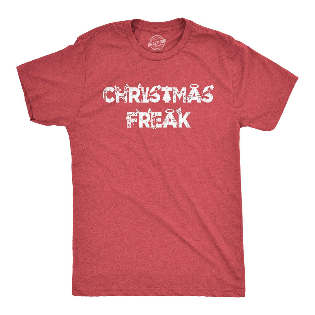 Christmas Freak Men's Tshirt - Crazy Dog T-Shirts