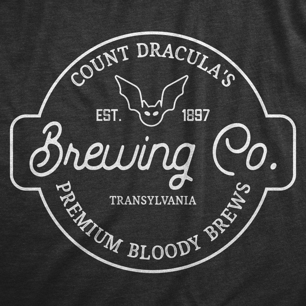 Count Dracula Brewing Co Men's Tshirt  -  Crazy Dog T-Shirts