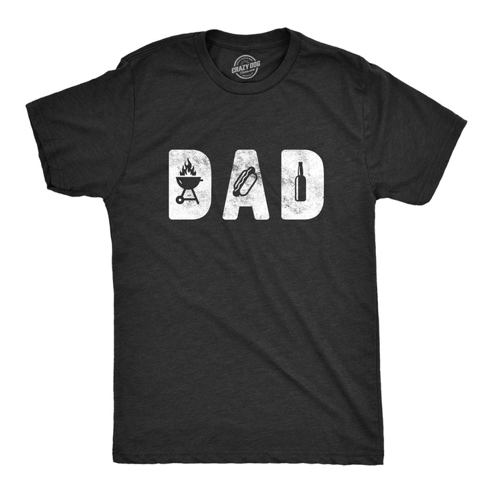 Dad Grill Men's Tshirt - Crazy Dog T-Shirts