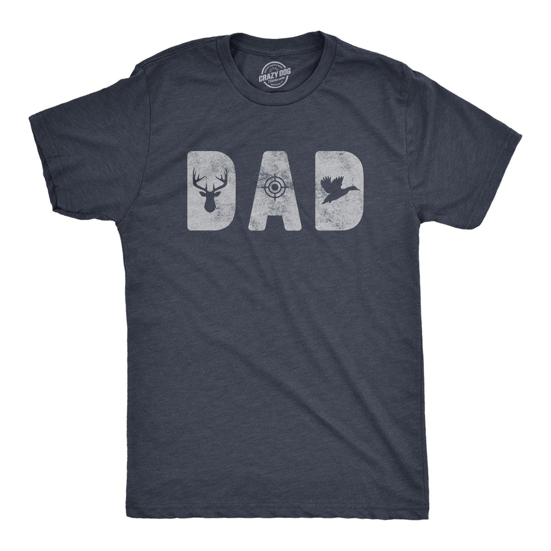 Dad Hunting Men's Tshirt - Crazy Dog T-Shirts