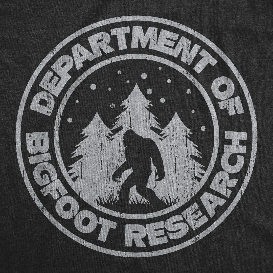 Department Of Bigfoot Research Men's Tshirt  -  Crazy Dog T-Shirts