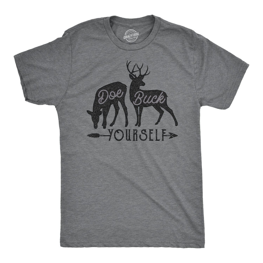 Doe Buck Yourself Men's Tshirt  -  Crazy Dog T-Shirts