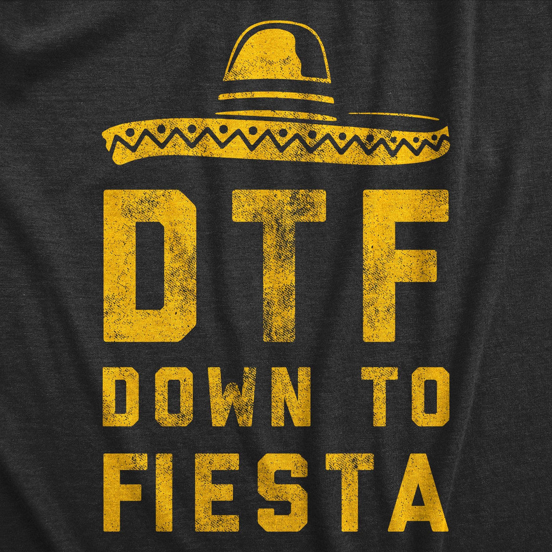 DTF Down To Fiesta Men's Tshirt  -  Crazy Dog T-Shirts