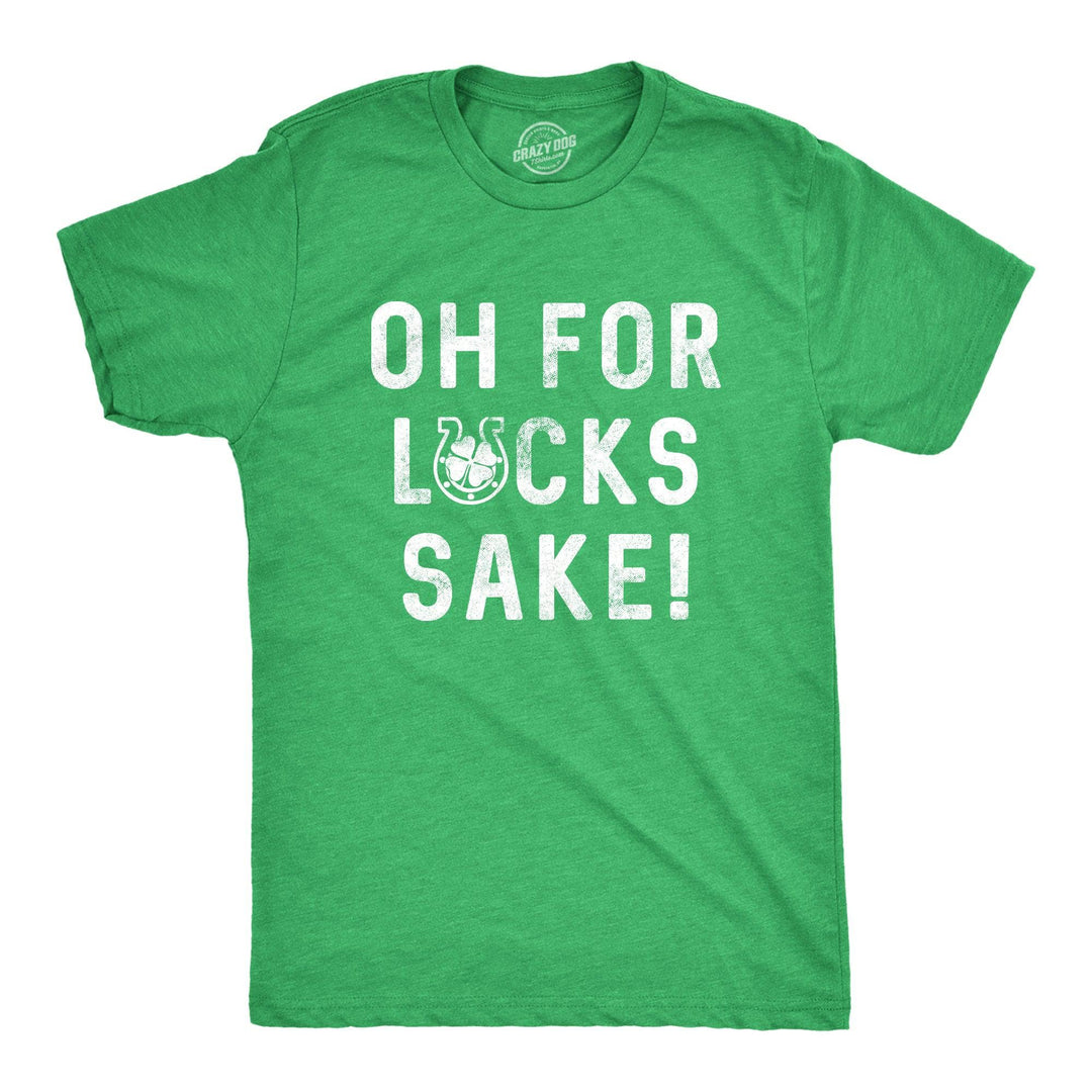 For Lucks Sake Men's Tshirt  -  Crazy Dog T-Shirts