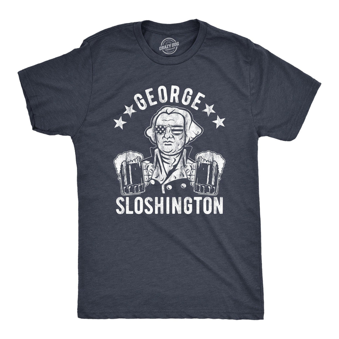 George Sloshington Men's Tshirt - Crazy Dog T-Shirts