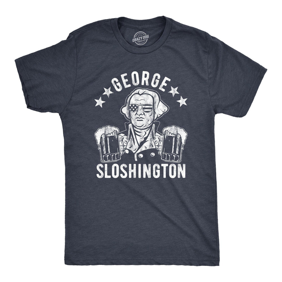 George Sloshington Men's Tshirt - Crazy Dog T-Shirts