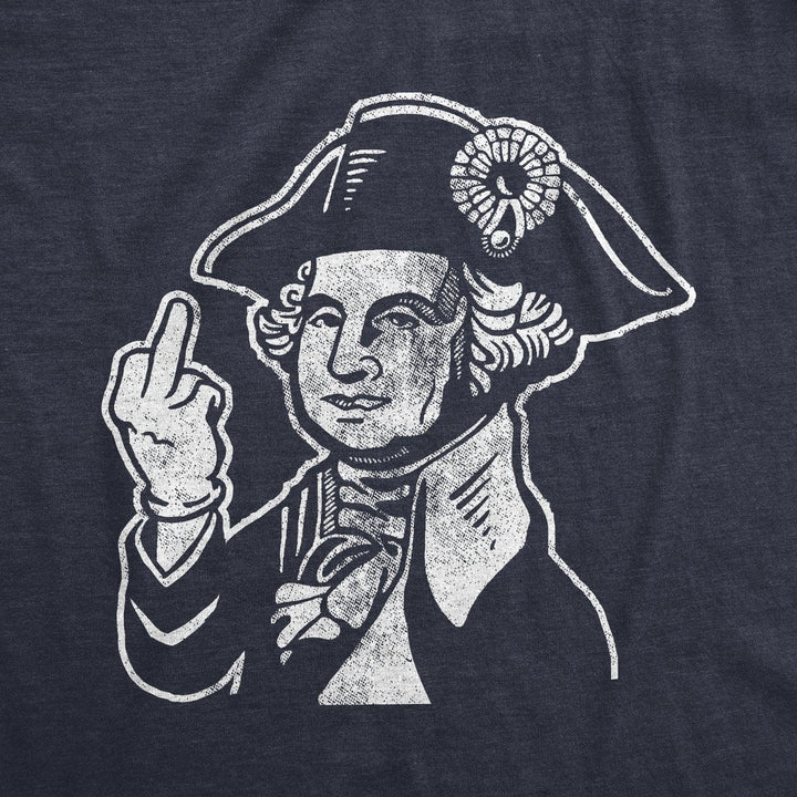 George Washington Middle Finger Men's Tshirt  -  Crazy Dog T-Shirts