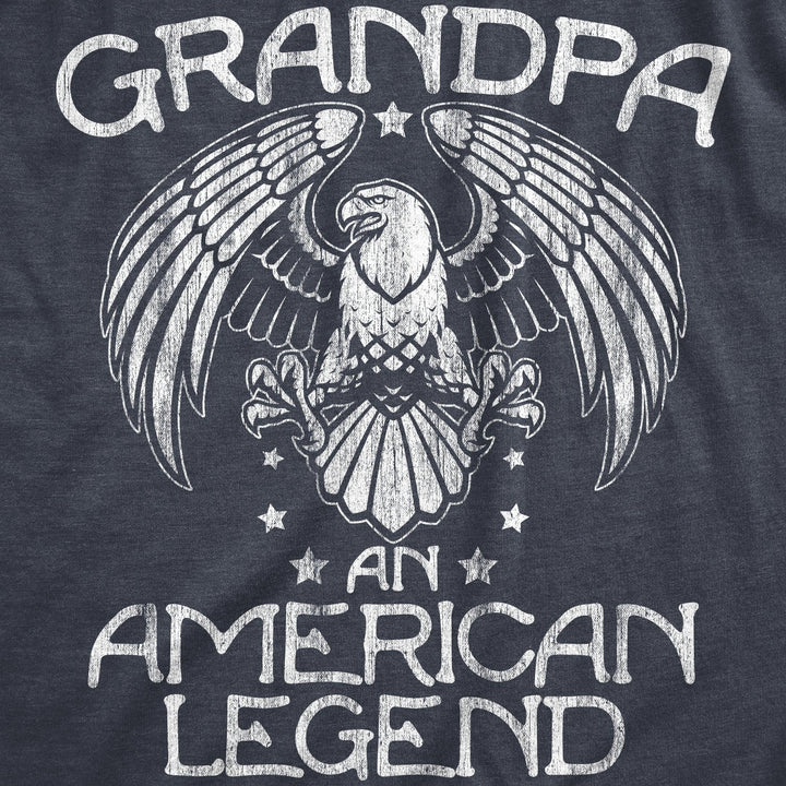 Grandpa An American Legend Men's Tshirt  -  Crazy Dog T-Shirts