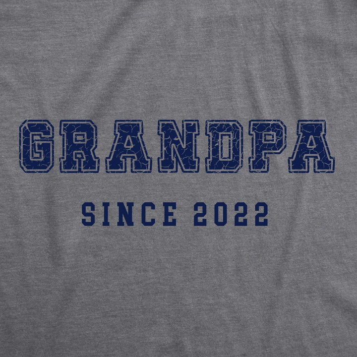 Grandpa Since 2022 Men's Tshirt  -  Crazy Dog T-Shirts