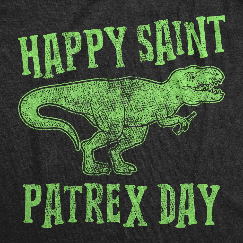 Happy Saint Patrex Day Men's Tshirt  -  Crazy Dog T-Shirts