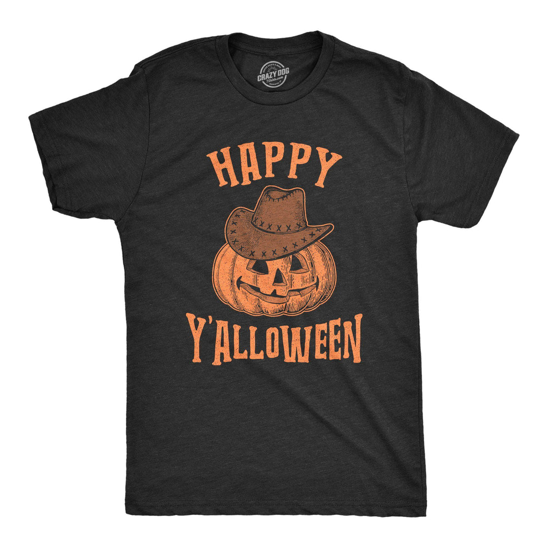 Happy Y'alloween Men's Tshirt - Crazy Dog T-Shirts