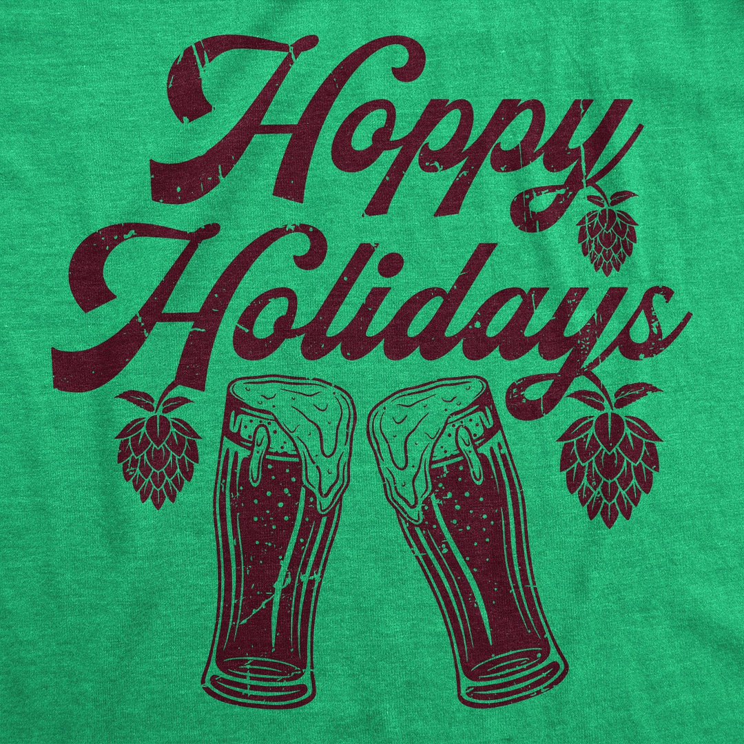 Hoppy Holidays Men's Tshirt  -  Crazy Dog T-Shirts