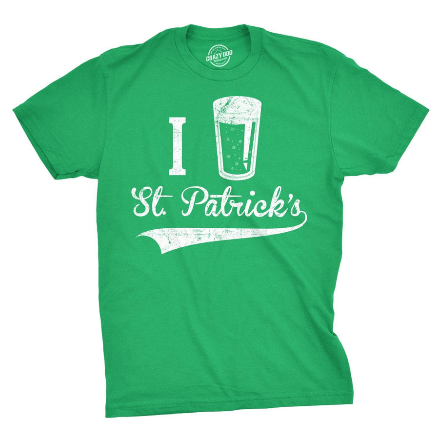 I Beer St. Patrick's Day Men's Tshirt  -  Crazy Dog T-Shirts