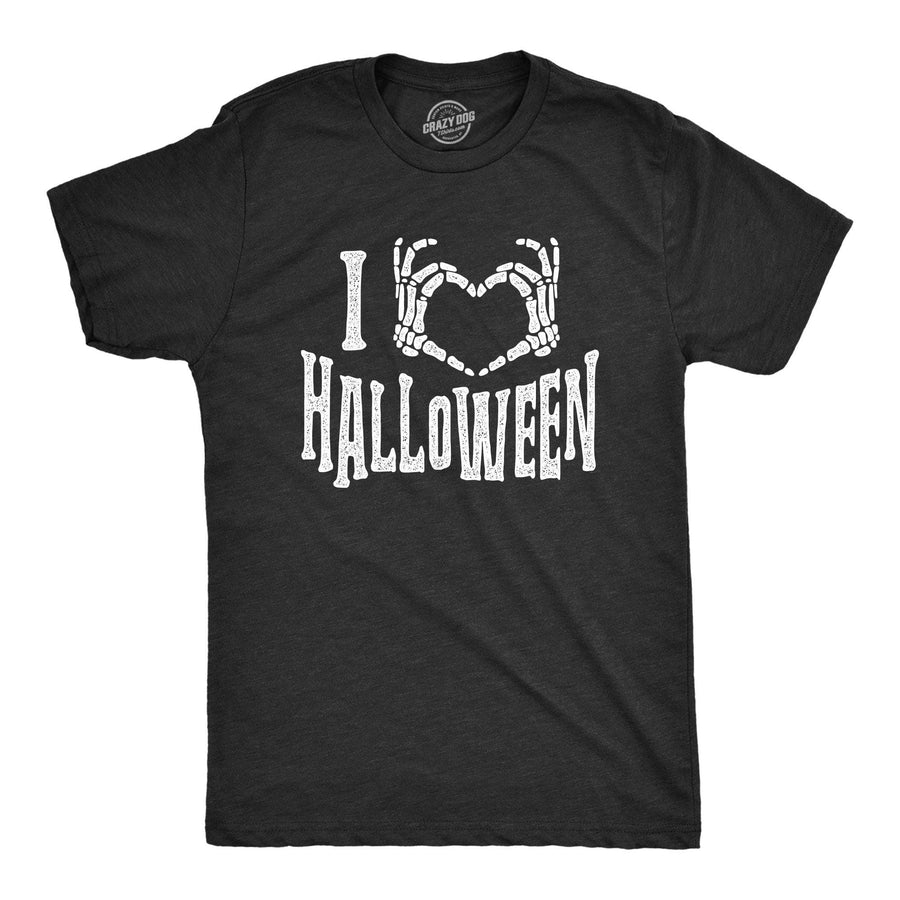 I Heart Halloween Men's Tshirt - Crazy Dog T-Shirts