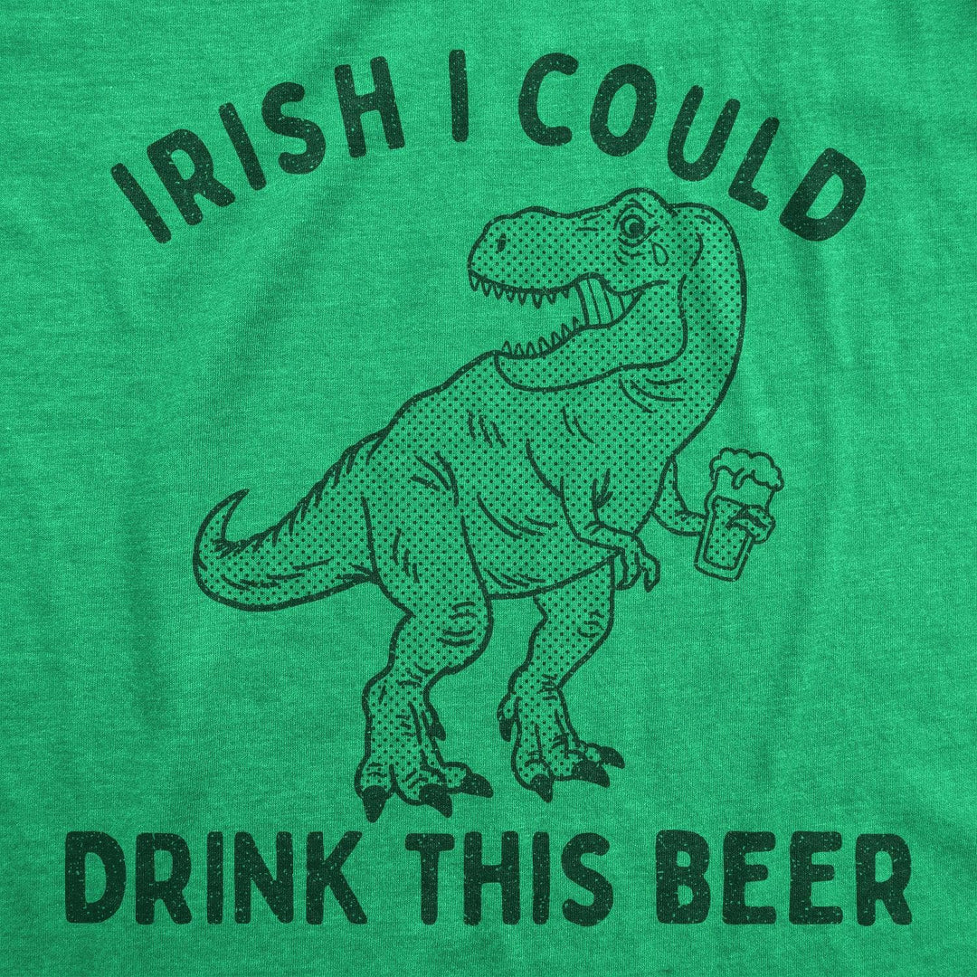 Irish I Could Drink This Beer Men's Tshirt  -  Crazy Dog T-Shirts