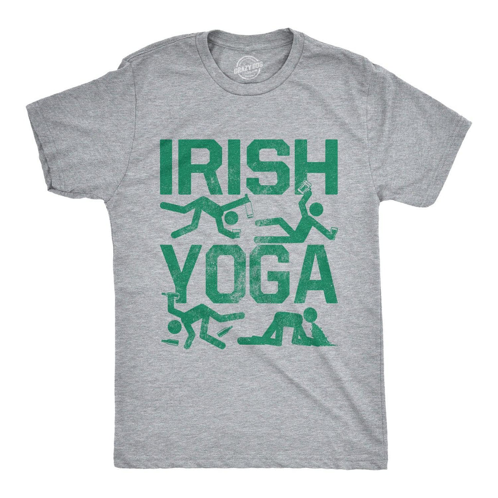 Irish Yoga Stickmen Funny Fitness Drinking Women's T-shirt Humor Ireland  Pub -  Canada