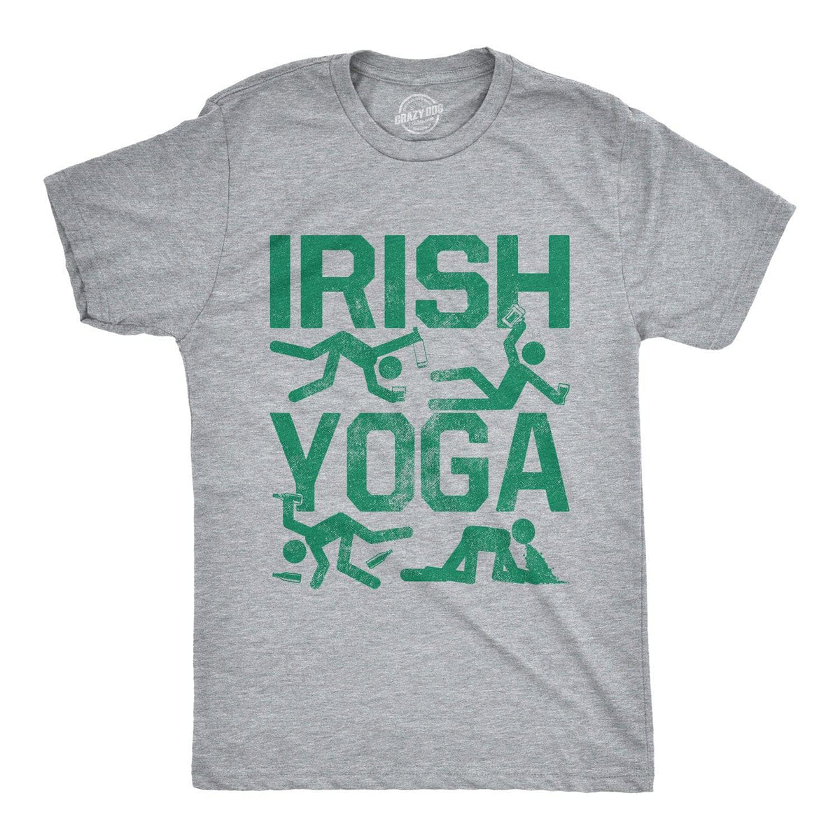 Irish Yoga St. Patrick's Day Funny T-shirt Meme Leprechaun Holiday