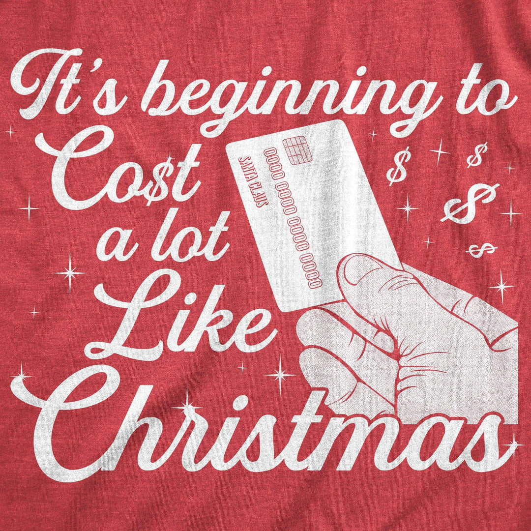 It's Beginning To Cost A Lot Like Christmas Men's Tshirt - Crazy Dog T-Shirts