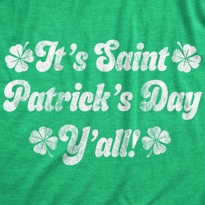 It's Saint Patrick's Day Y'all Men's Tshirt  -  Crazy Dog T-Shirts