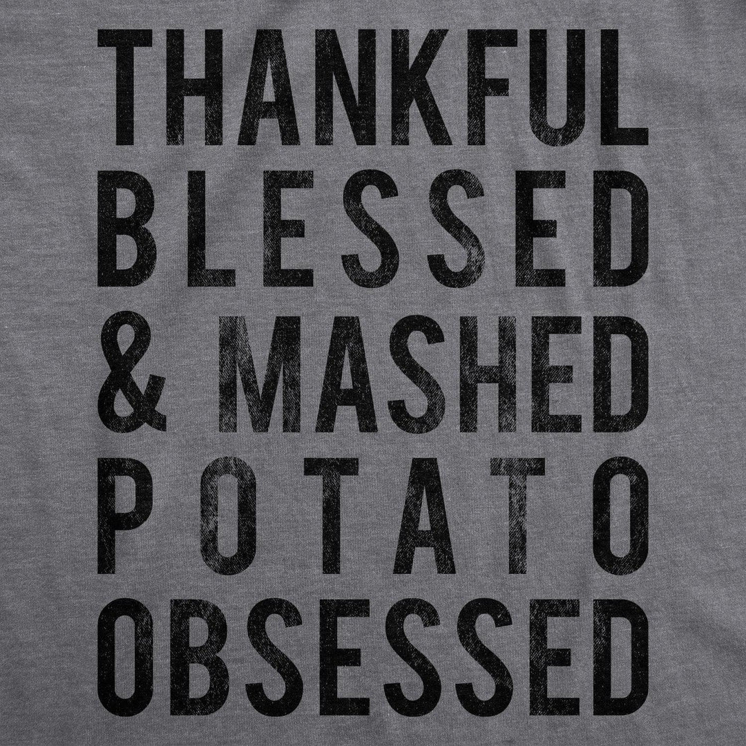 Mashed Potato Obsessed Men's Tshirt  -  Crazy Dog T-Shirts