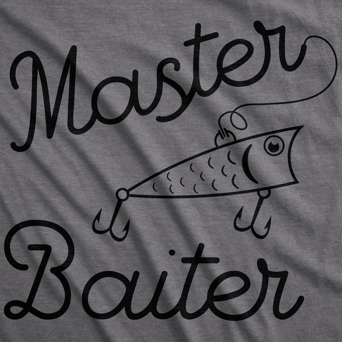 Master Baiter Fish Men's T Shirt - Crazy Dog T-Shirts