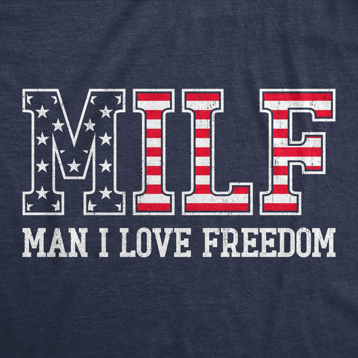 MILF Man I Love Freedom Men's Tshirt  -  Crazy Dog T-Shirts