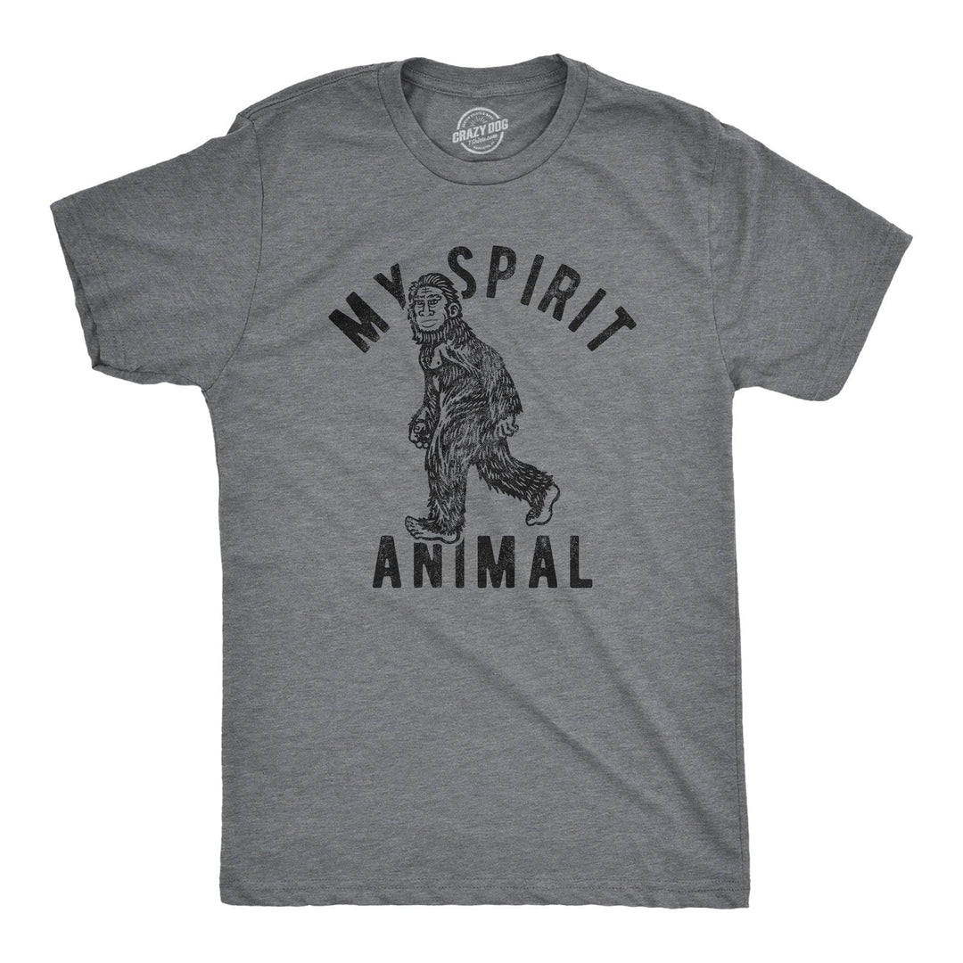 My Spirit Animal: Bigfoot Men's Tshirt - Crazy Dog T-Shirts