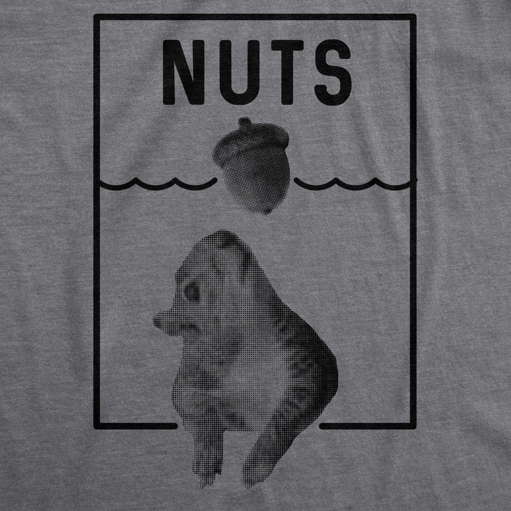 Nuts Jaws Squirrel Parody Men's Tshirt  -  Crazy Dog T-Shirts