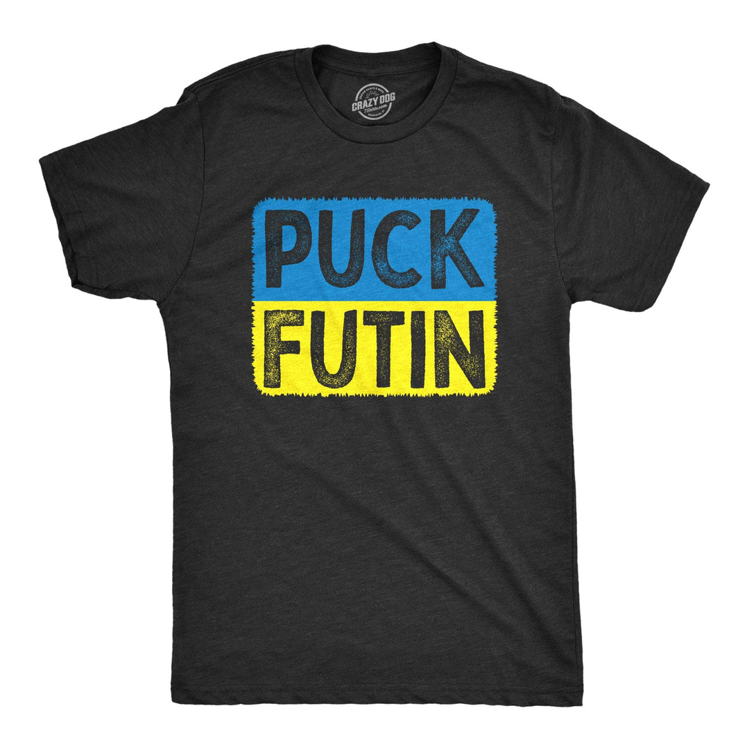 Puck Futin Men's Tshirt  -  Crazy Dog T-Shirts