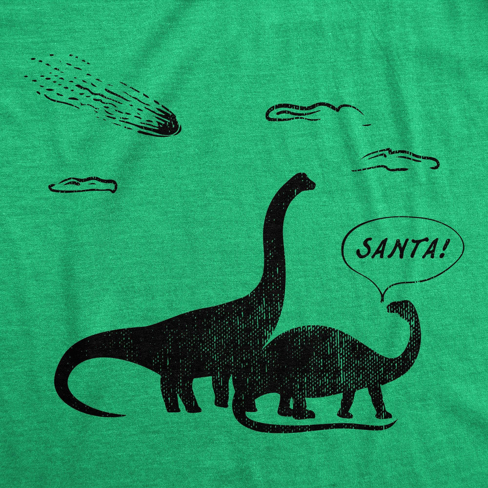 Santa Dinosaurs Men's Tshirt  -  Crazy Dog T-Shirts