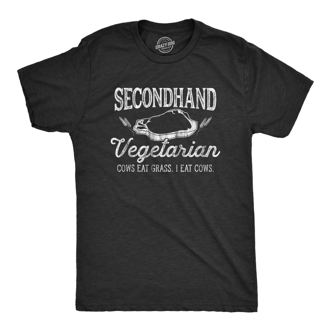 Secondhand Vegetarian Men's Tshirt - Crazy Dog T-Shirts