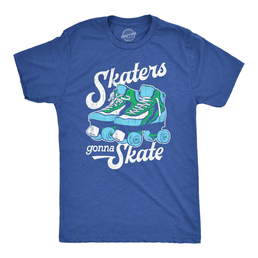 Skaters Gonna Skate Men's Tshirt  -  Crazy Dog T-Shirts