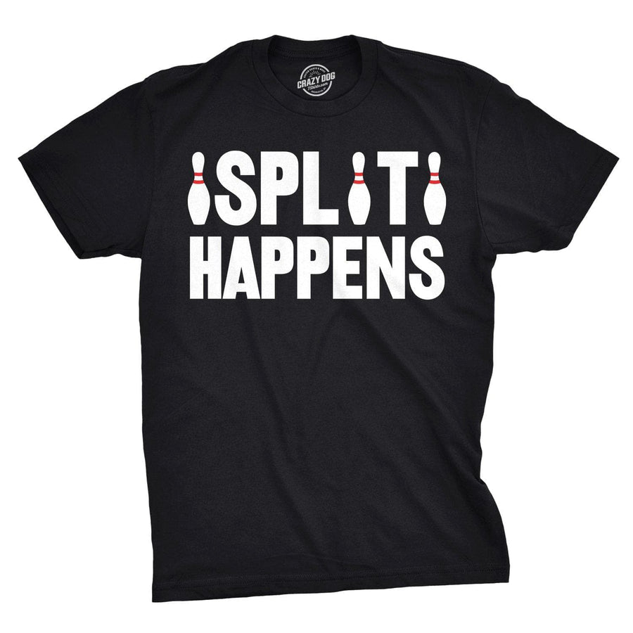 Split Happens Men's Tshirt  -  Crazy Dog T-Shirts