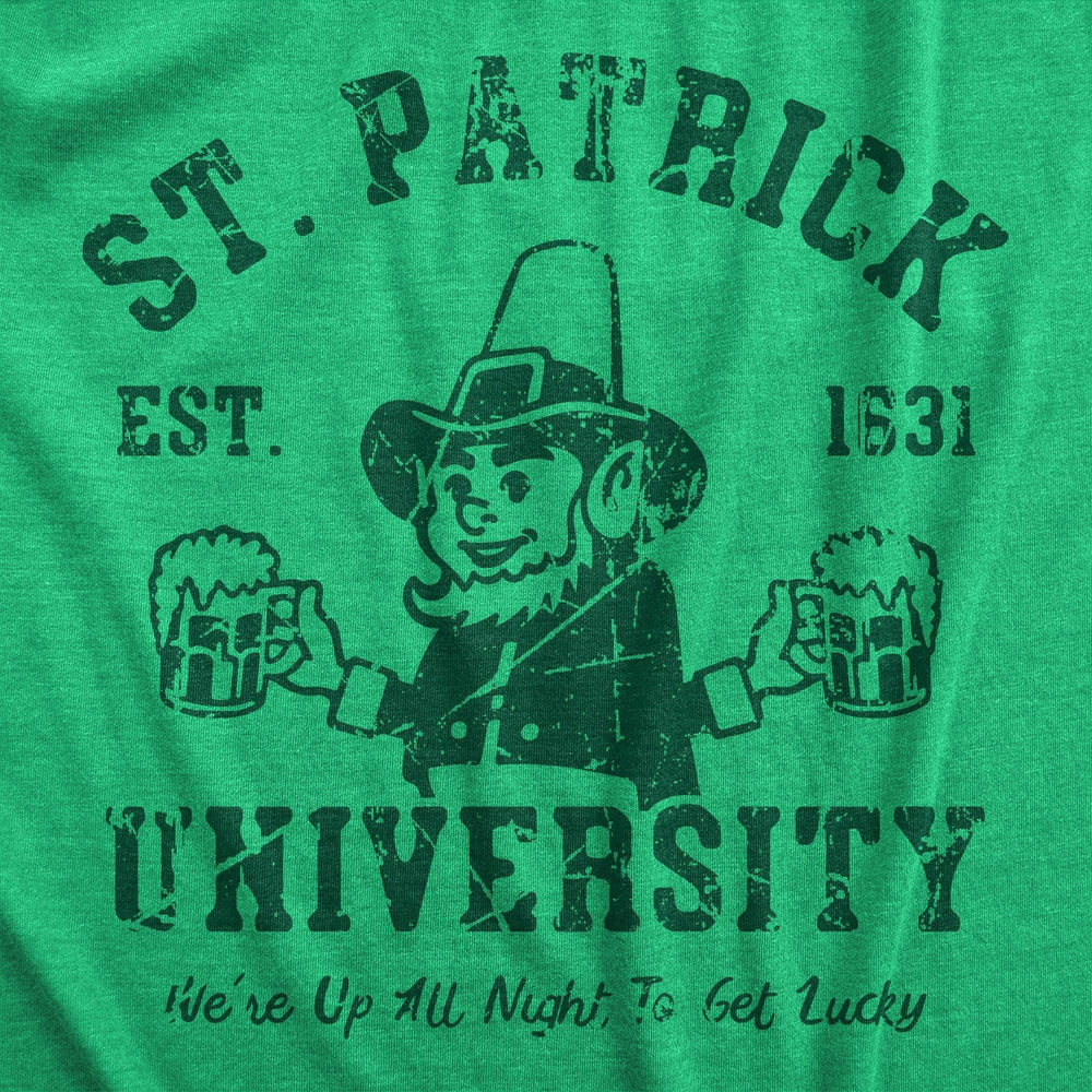 St Patrick University Men's Tshirt  -  Crazy Dog T-Shirts