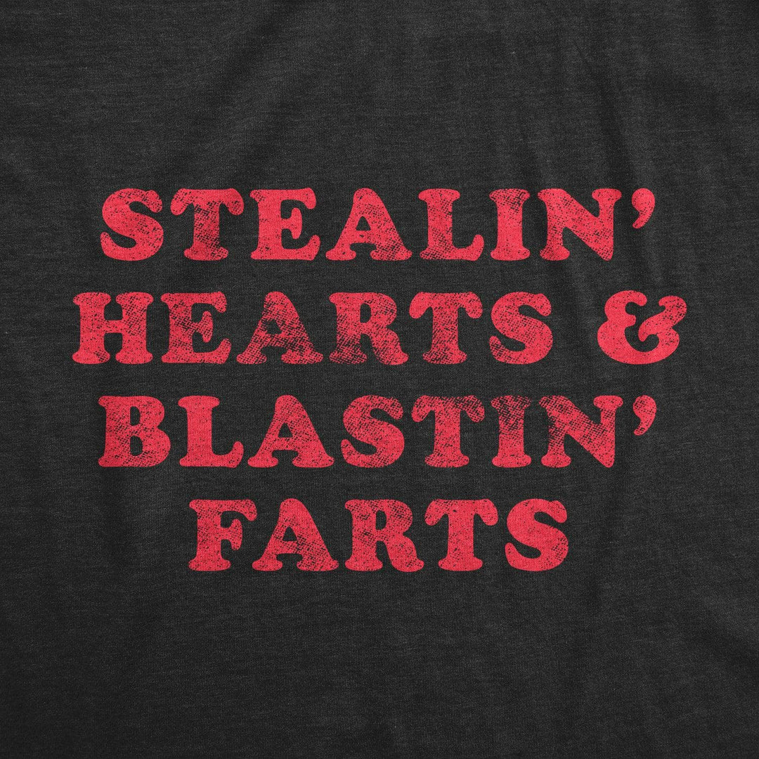 Stealin' Hearts And Blastin' Farts Men's Tshirt  -  Crazy Dog T-Shirts