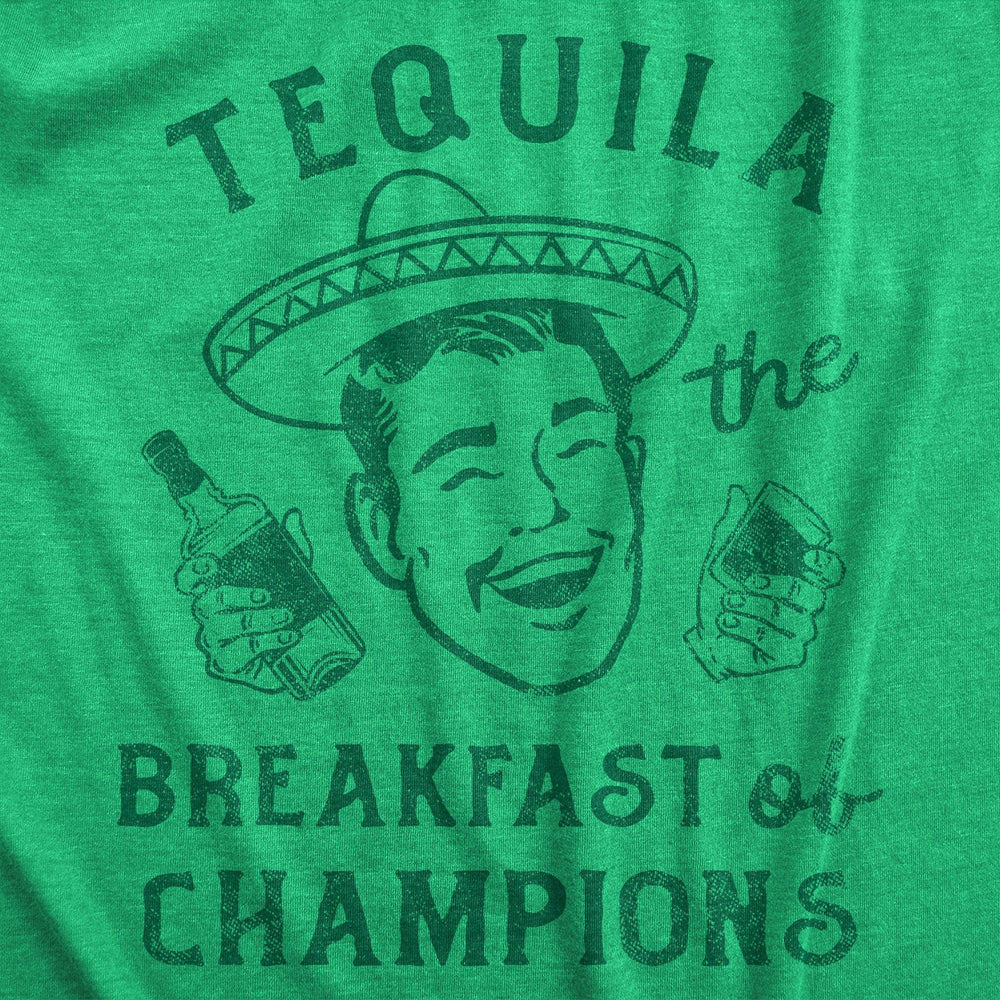 Tequila The Breakfast Of Champions Men's Tshirt  -  Crazy Dog T-Shirts