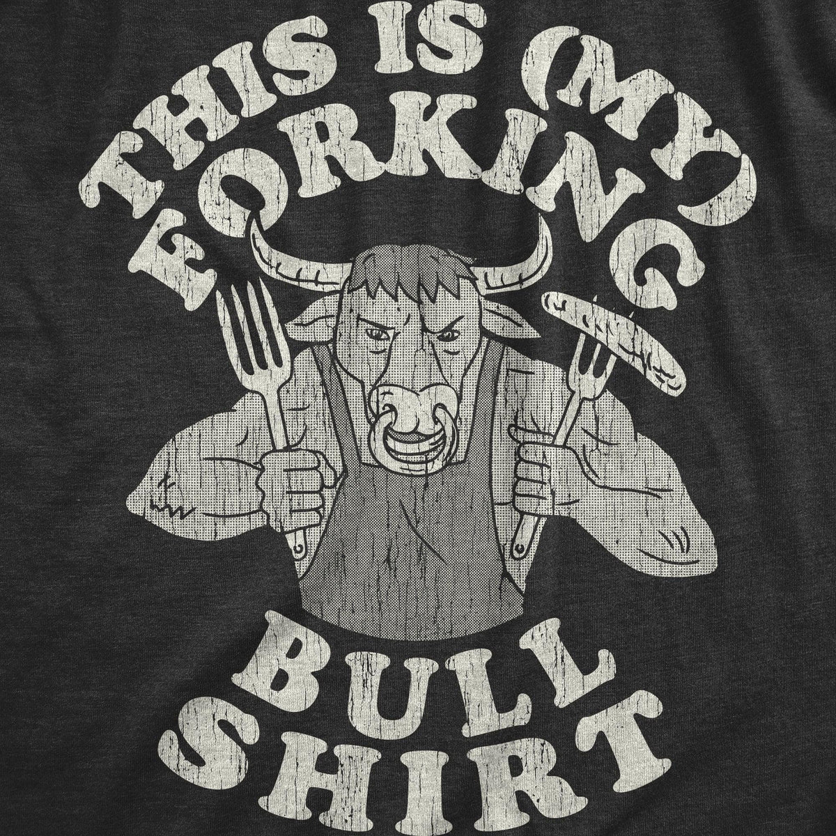 Bull Shirt Men's Tshirt - Crazy Dog T-Shirts