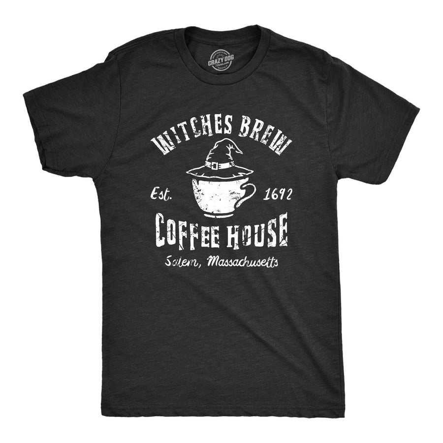 Witches Brew Coffee House Men's Tshirt  -  Crazy Dog T-Shirts