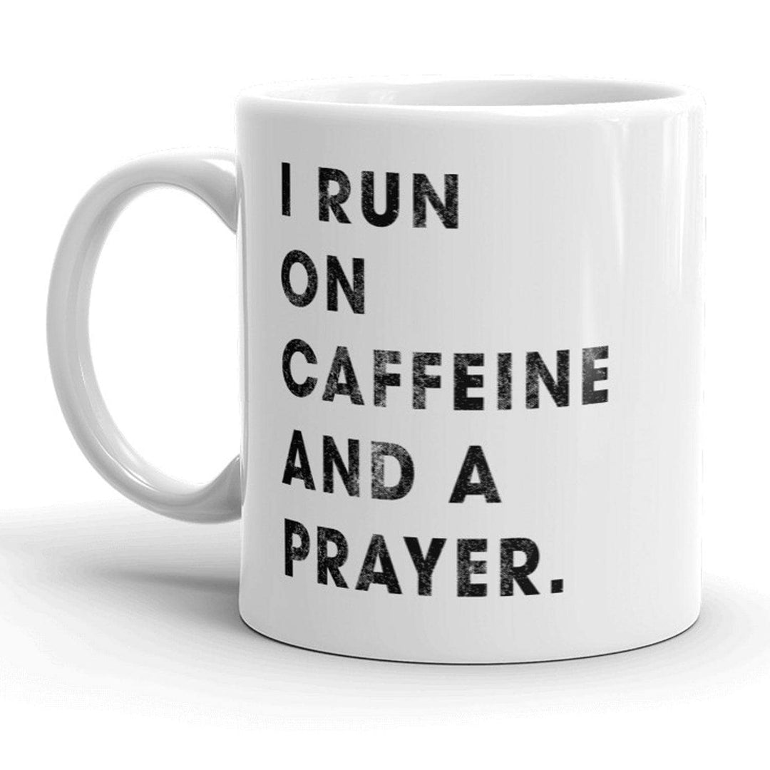 Caffiene And Prayer Mug  -  Crazy Dog T-Shirts