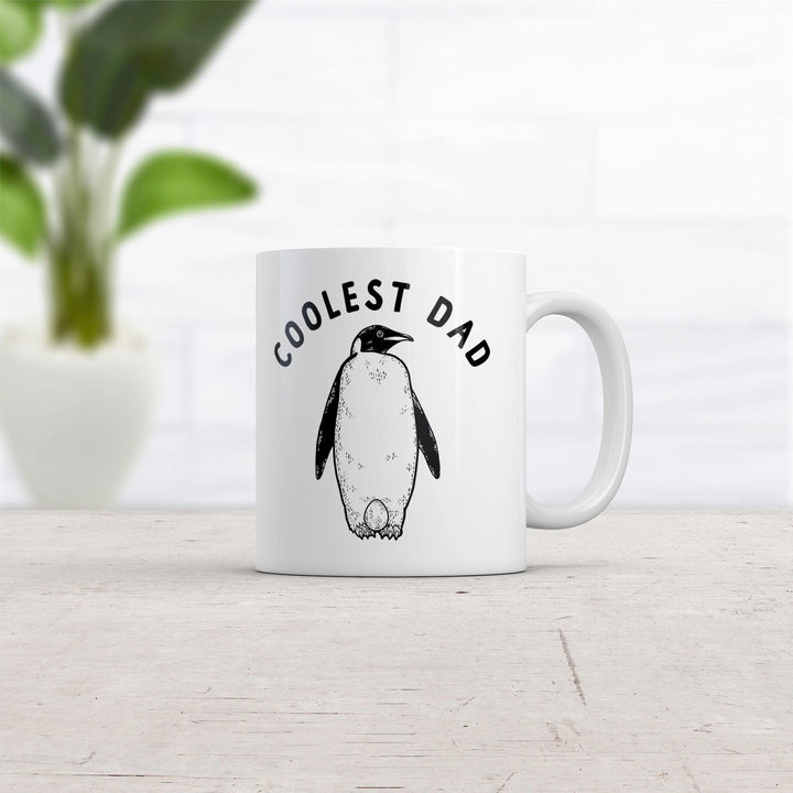 Coolest Dad Mug Funny Fathers Day Gift Sarcastic Chilly Penguin Graphic Novelty Cup-11oz  -  Crazy Dog T-Shirts