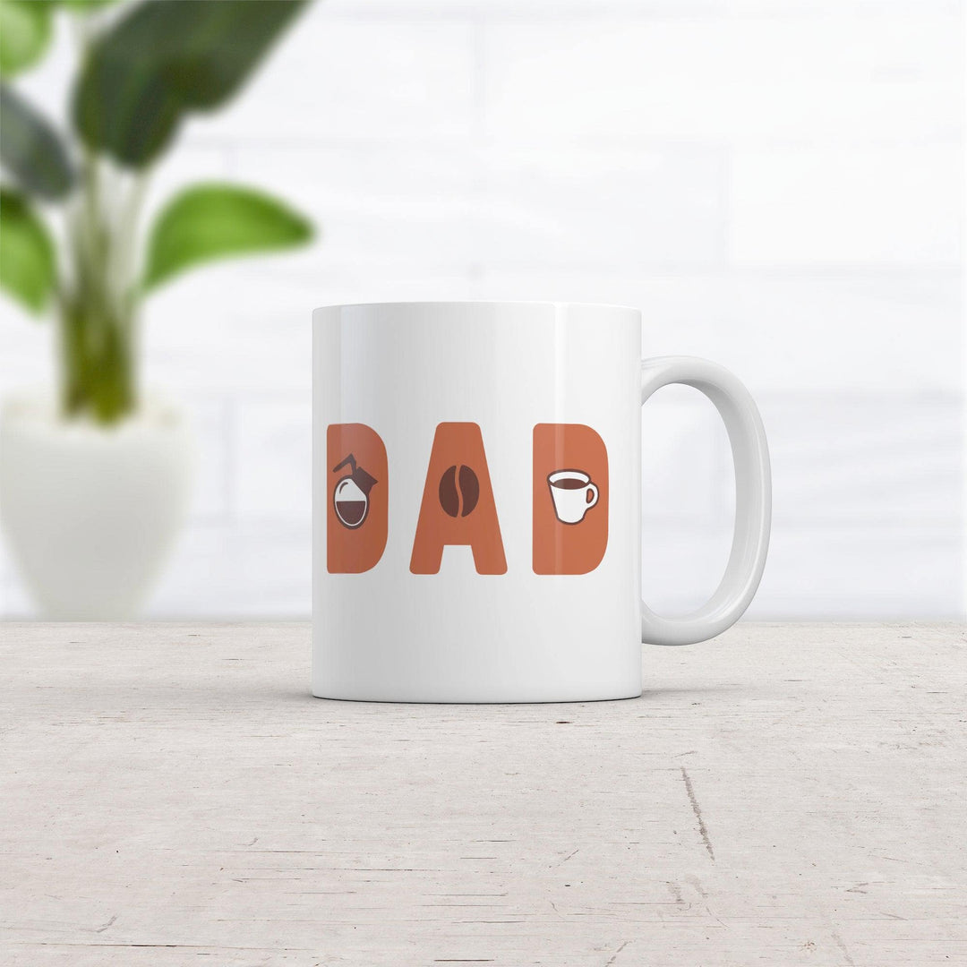 Dad Coffee Mug Funny Cool Father's Day Coffee Bean Roast Novelty Cup-11oz  -  Crazy Dog T-Shirts