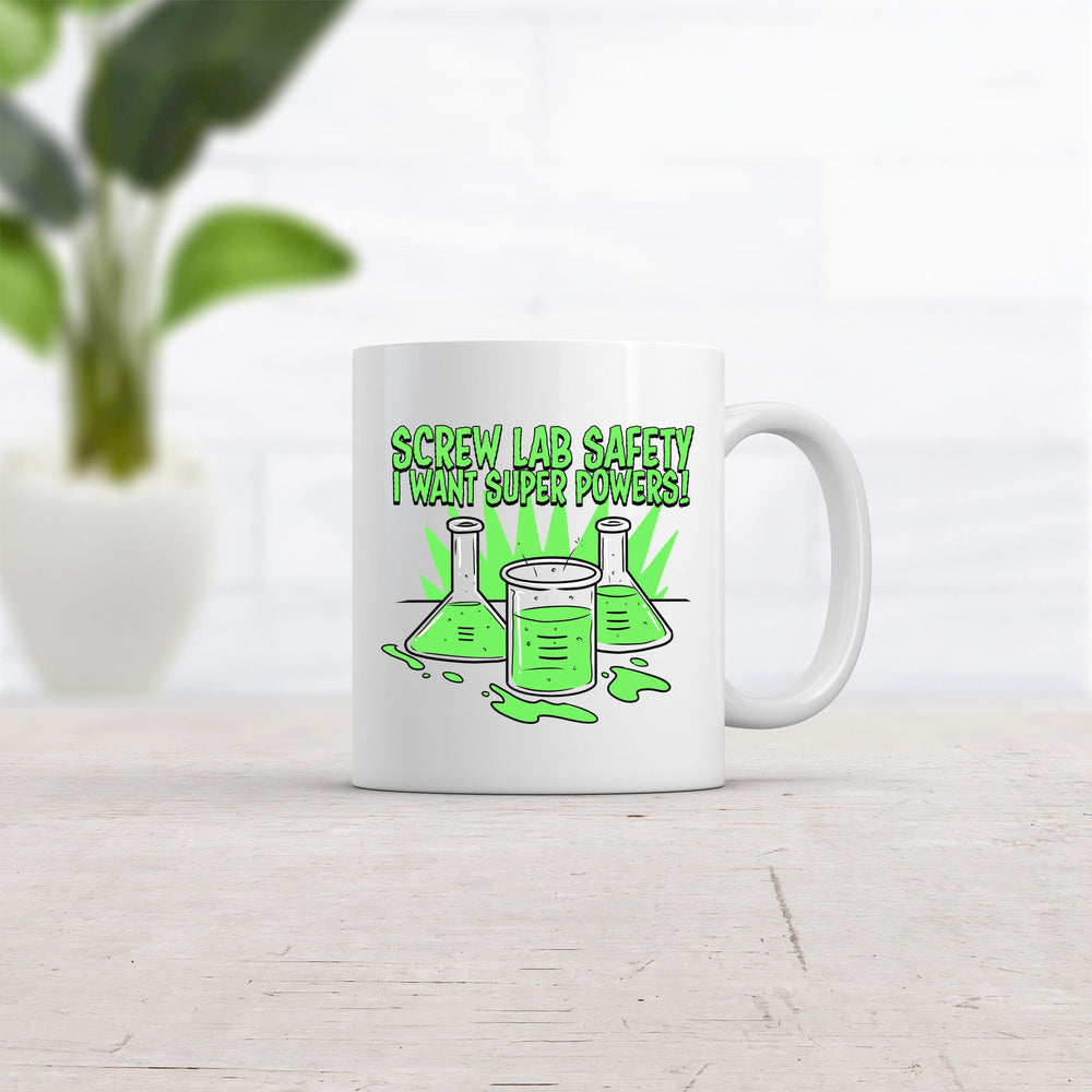 Screw Lab Safety Mug  -  Crazy Dog T-Shirts