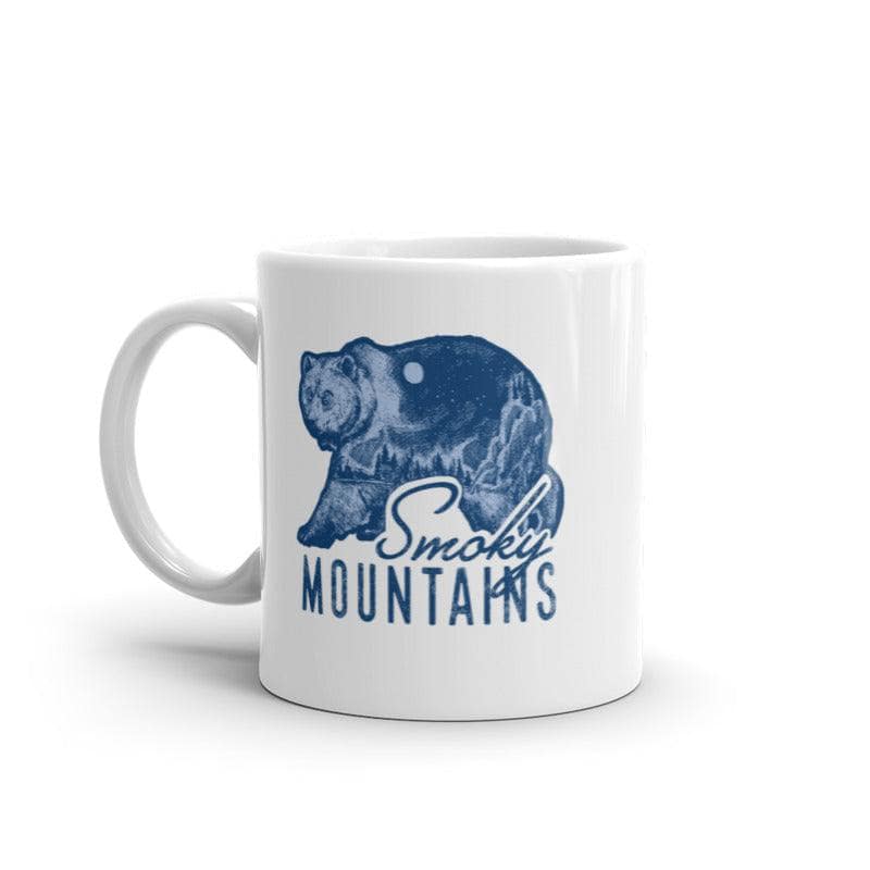 Smoky Mountains Mug Cool Retro Appalachian Nature National Park Graphic Novelty Coffee Cup-11oz  -  Crazy Dog T-Shirts