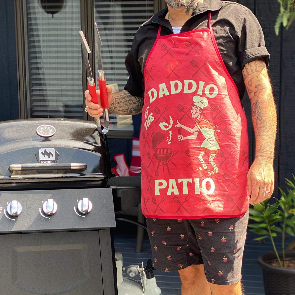 Daddio Of The Patio Apron - Crazy Dog T-Shirts